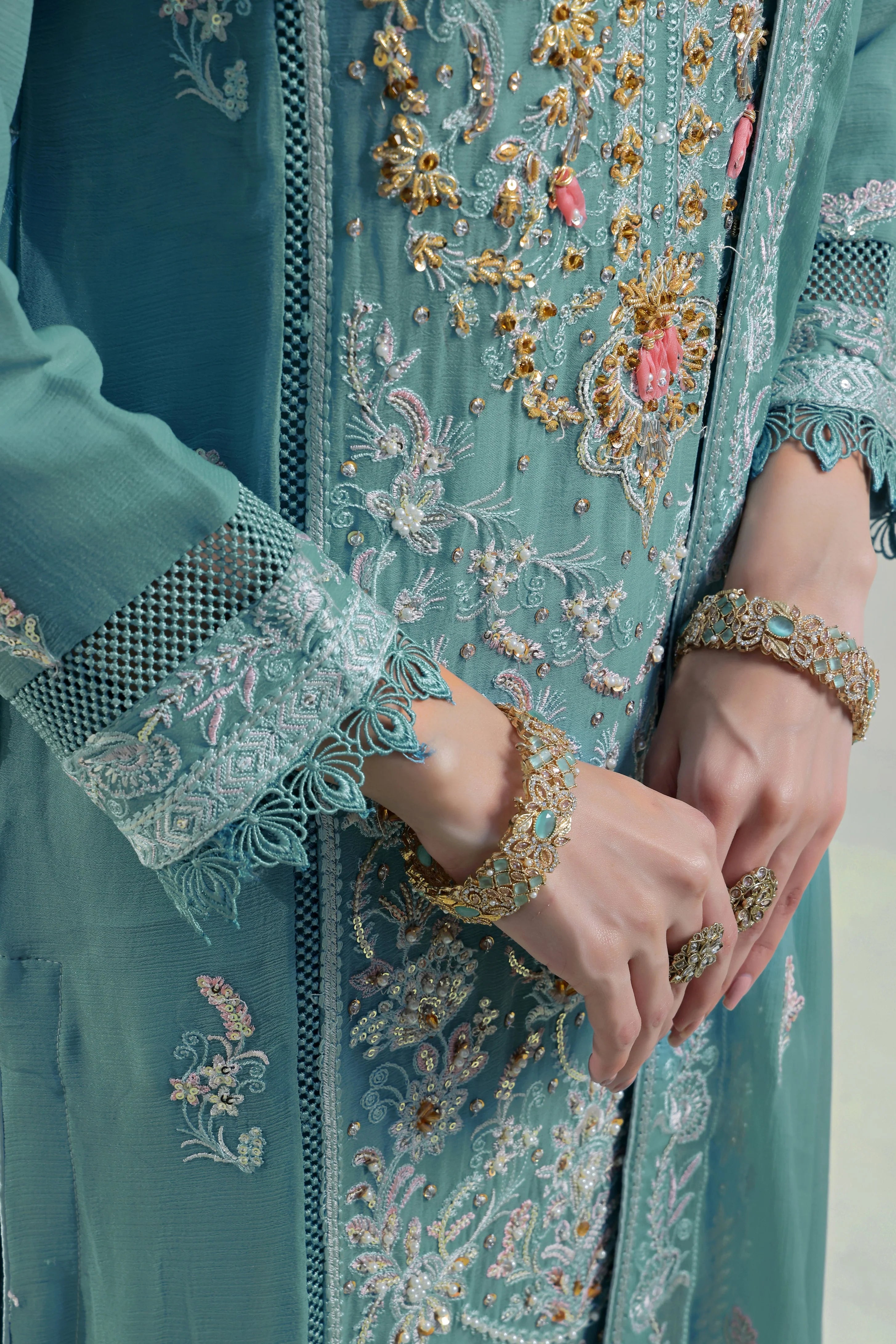 Wardah Uzair Embellished Chiffon Opulence Wedding Wear WAR53