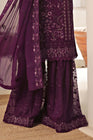 Wardah Uzair Embroidered Chiffon Gharara WAR62