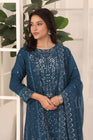 Wardah Uzair Embroidered Chiffon Gown Maxi Dress WAR64