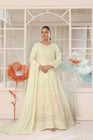 Wardah Uzair Embroidered Chiffon Gown Maxi Dress WAR65