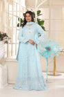 Wardah Uzair Embroidered Chiffon Gown Maxi Dress WAR67