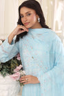 Wardah Uzair Embroidered Chiffon Gown Maxi Dress WAR67