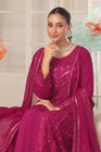 Wardah Uzair Embroidered Chiffon Gown Maxi Dress WAR68