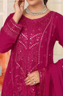 Wardah Uzair Embroidered Chiffon Gown Maxi Dress WAR68