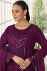 Wardah Uzair Embroidered Chiffon Gown Maxi Dress WAR69