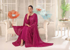 Wardah Uzair Embroidered Chiffon Gown Maxi Dress WAR68