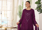 Wardah Uzair Embroidered Chiffon Gown Maxi Dress WAR69