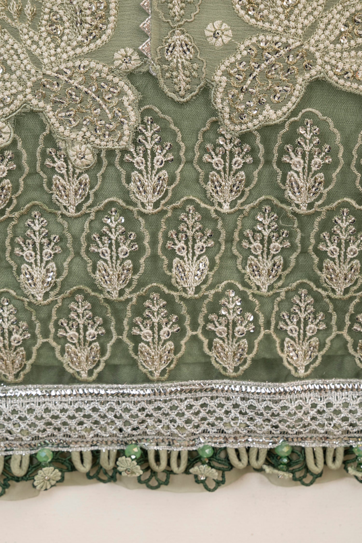 Xenia Verdura Embroidered Chiffon Formal Wear XEN06