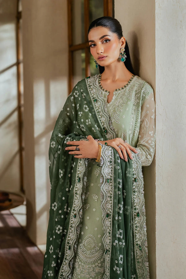 Xenia Verdura Embroidered Chiffon Formal Wear XEN06