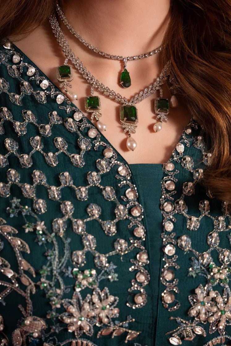Allys Pakistani Wedding Wear Lehenga Gown ALL125 - Designer dhaage