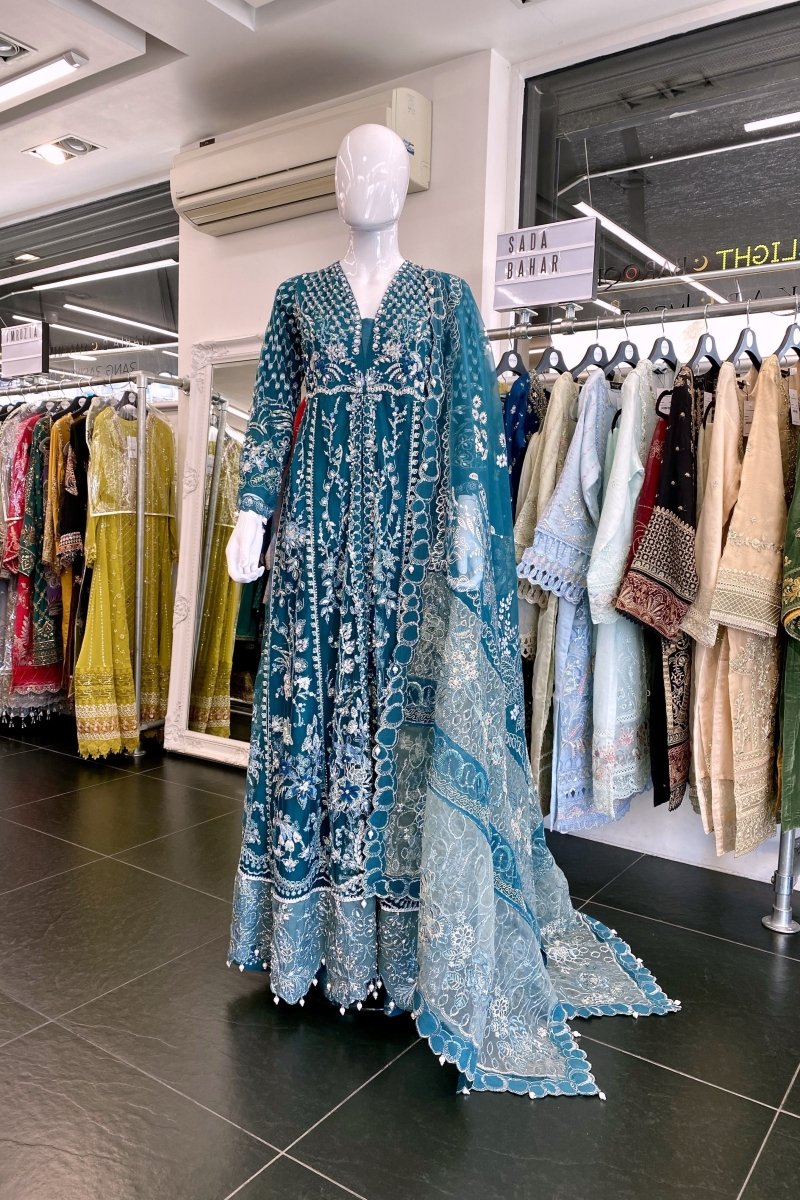 Allys Pakistani Wedding Wear Lehenga Gown ALL125 - Designer dhaage