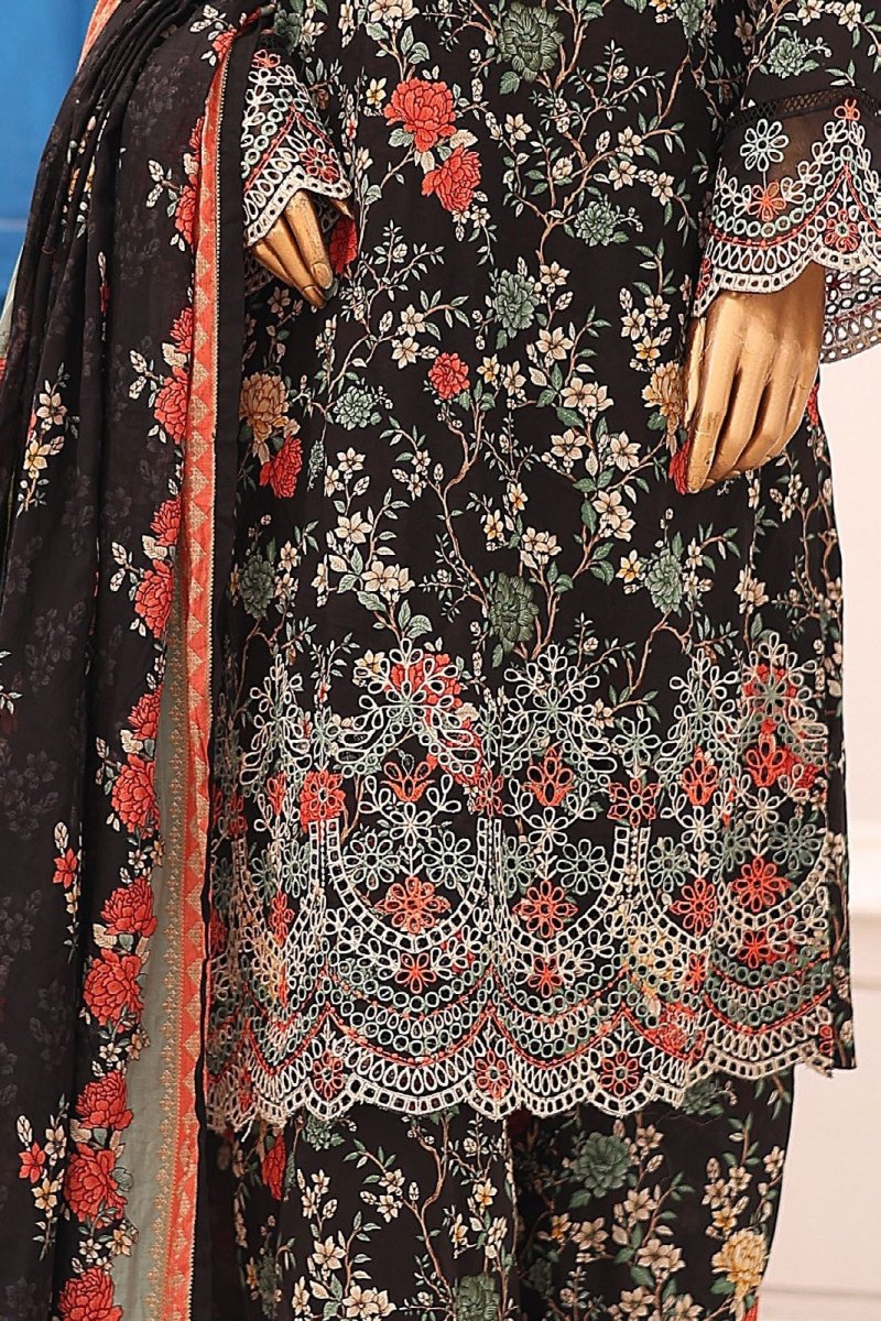 Bin Saeed Chikankari Lawn 3 Piece Suit BIN163 - Designer dhaage
