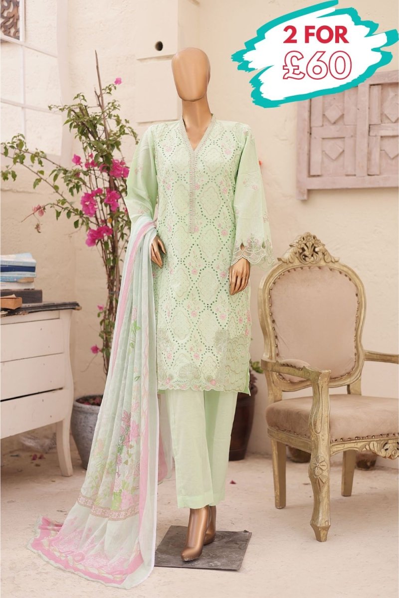 Bin Saeed Embroidered Lawn 3 Piece Pakistani Suit BIN155-Designer dhaage