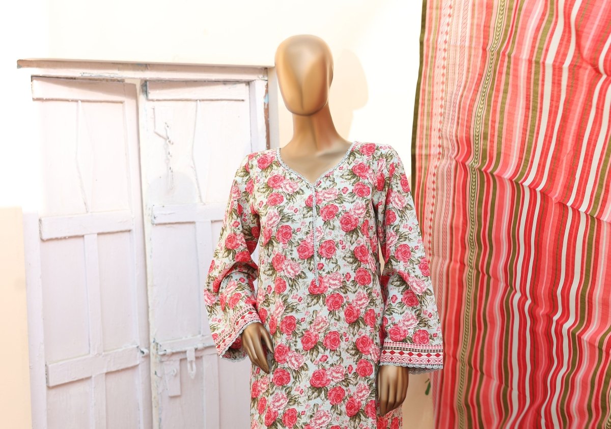 Bin Saeed Khaddar 3 Piece Suit BIN182 - Designer dhaage