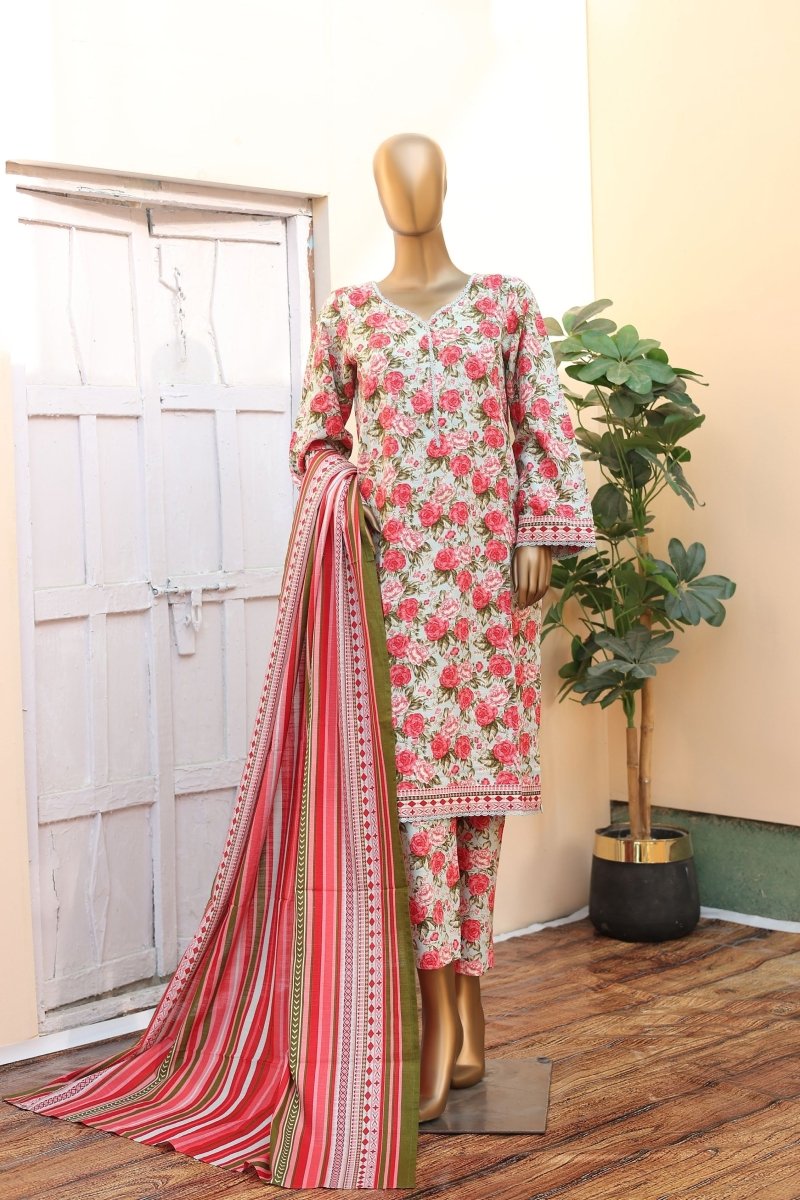 Bin Saeed Khaddar 3 Piece Suit BIN182 - Designer dhaage