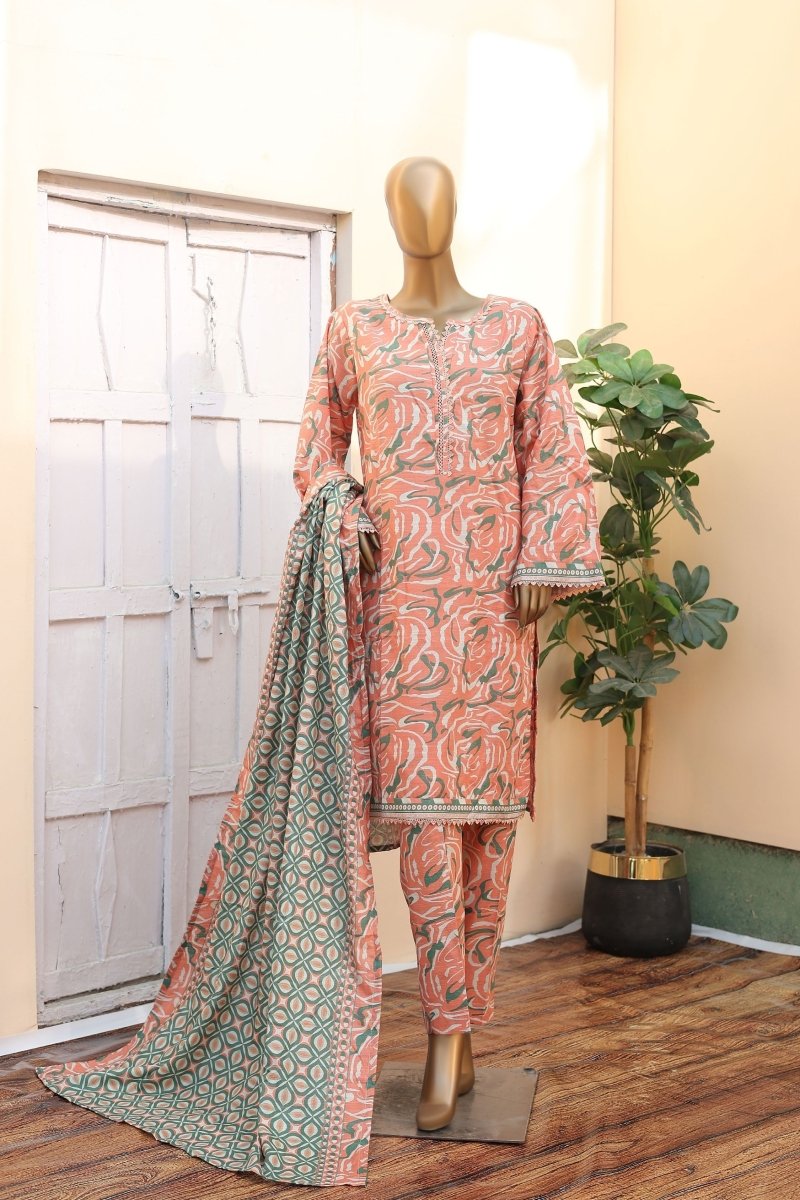 Bin Saeed Khaddar 3 Piece Suit BIN184 - Designer dhaage