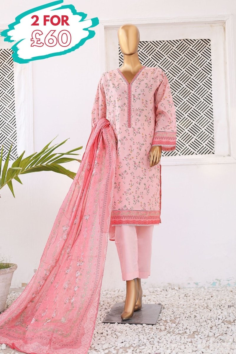 Bin Saeed Lawn 3 Piece Suit BIN178 - Designer dhaage