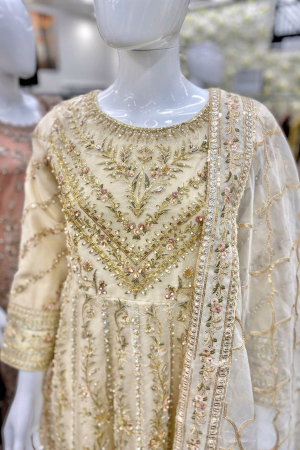 Embellished Pakistani Wedding Wear Maxi Dress FAS01-Designer dhaage