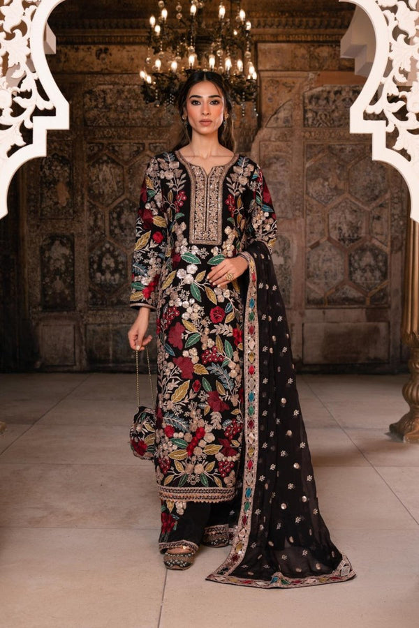 Haseens Mehnaaz Pakistani Wedding Wear Chiffon Suit HAS10-Designer dhaage