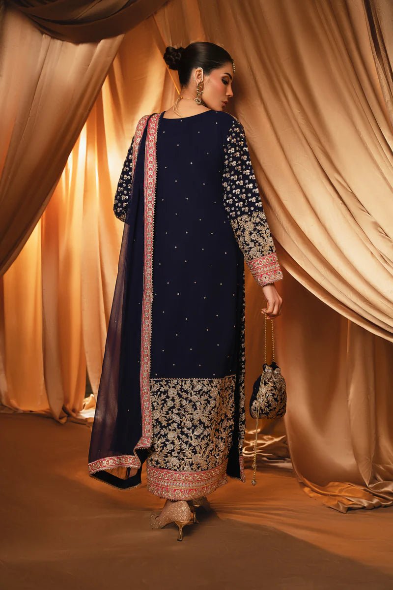 Haseens Raina Pakistani Wedding Wear Chiffon Suit HAS11-Designer dhaage