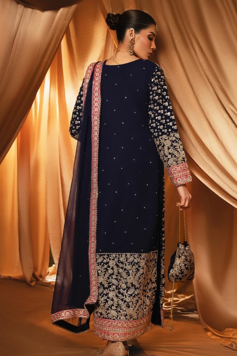 Haseens Raina Pakistani Wedding Wear Chiffon Suit HAS11-Designer dhaage