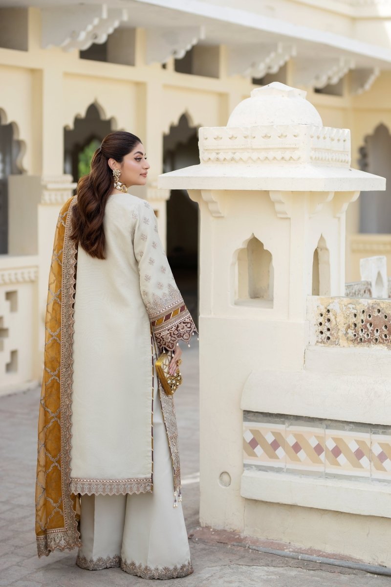 Imrozia Embellished Organza Pakistani Party Wear Suit Sheen IMR203 - Designer dhaage