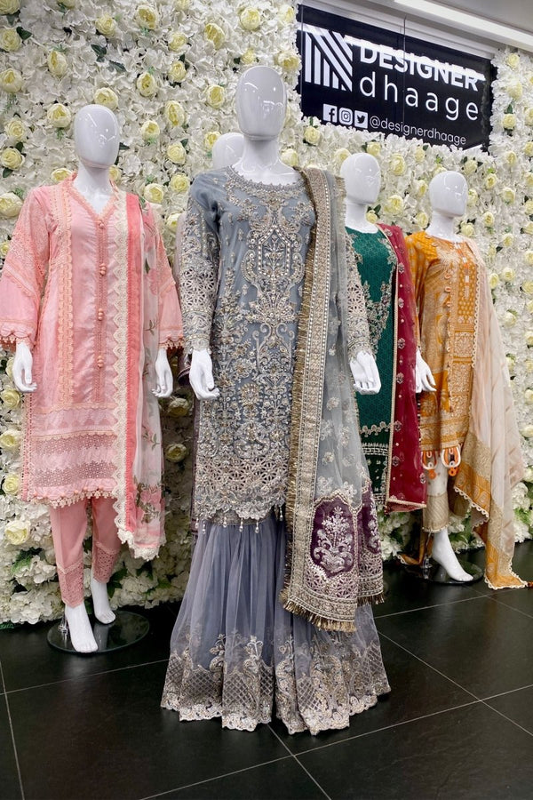 Imrozia Luxury Wedding Wear Gharara IMR174-Designer dhaage