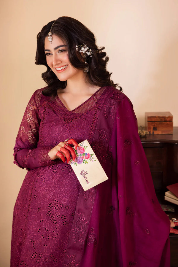 Iznik Embroidered Lawn 3 Piece Suit 50" Length IZN06 - Designer dhaage