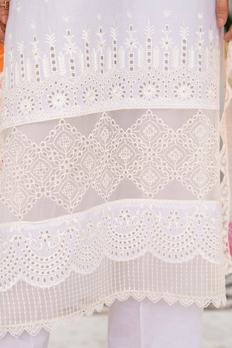 Karma Embroidered Chikankari Cotton Lawn Suit KAR126 - Designer dhaage
