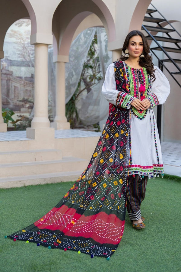 Karma Embroidered Pakistani Eid Frock KAR84-Designer dhaage