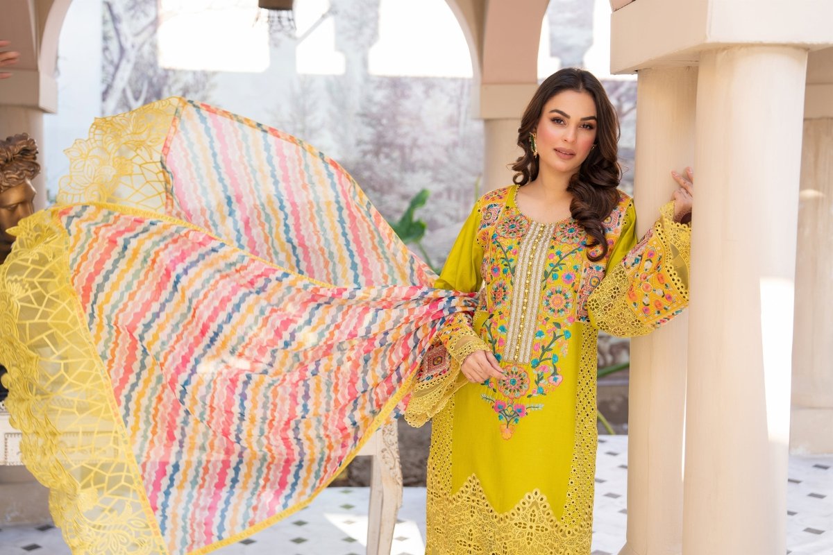 Karma Embroidered Pakistani Eid Suit KAR81-Designer dhaage