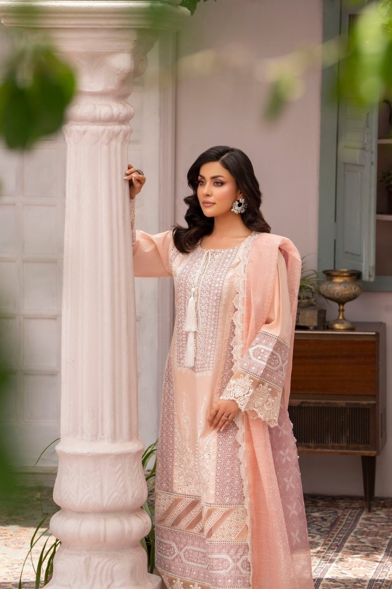 Karma Festive Embroidered Cotton Pakistani Suit KAR91 - Designer dhaage