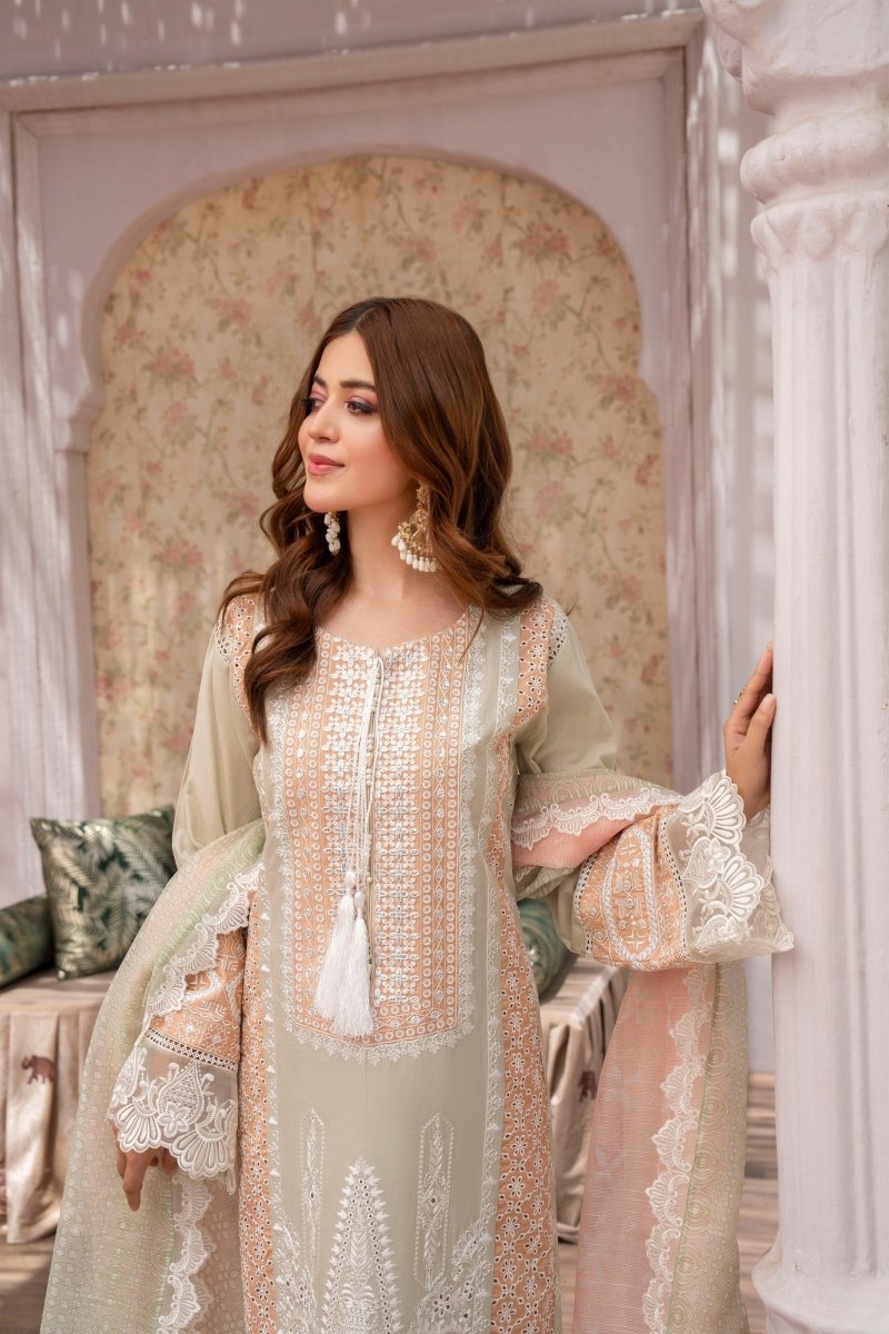 Karma Festive Embroidered Cotton Pakistani Suit KAR92 - Designer dhaage