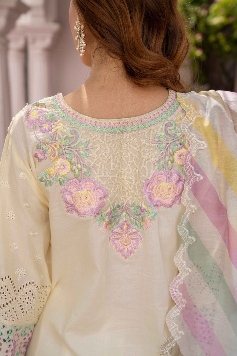 Karma Festive Embroidered Cotton Pakistani Suit KAR94 - Designer dhaage