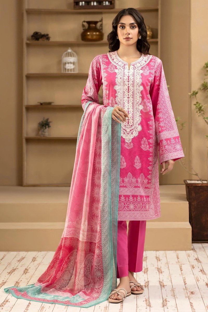 Limelight Embroidered Cambric Pakistani 3 Piece Suit LIM353-Designer dhaage