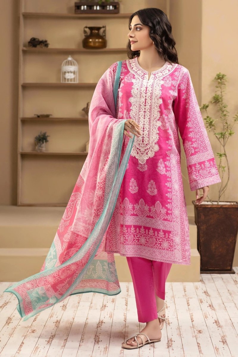 Limelight Embroidered Cambric Pakistani 3 Piece Suit LIM353-Designer dhaage