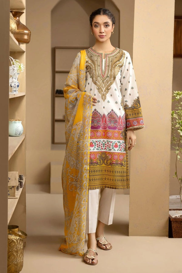 Limelight Embroidered Cambric Pakistani 3 Piece Suit LIM355-Designer dhaage
