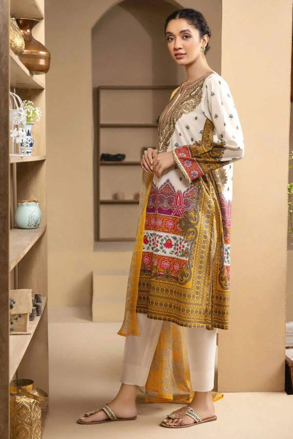 Limelight Embroidered Cambric Pakistani 3 Piece Suit LIM355-Designer dhaage