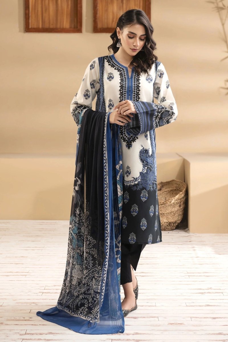 Limelight Embroidered Cambric Pakistani 3 Piece Suit LIM356-Designer dhaage