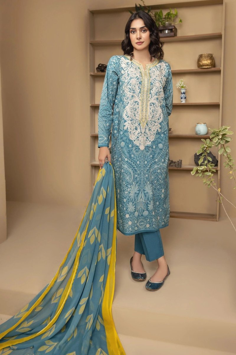 Limelight Embroidered Cambric Pakistani 3 Piece Suit LIM357-Designer dhaage