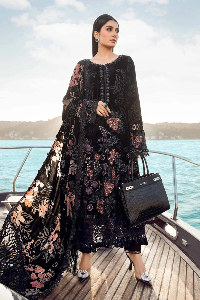 Maria B Luxury Palachi Velvet Pakistani Suit MAR141 Maria B Luxury Palachi Velvet Pakistani Suit MAR141