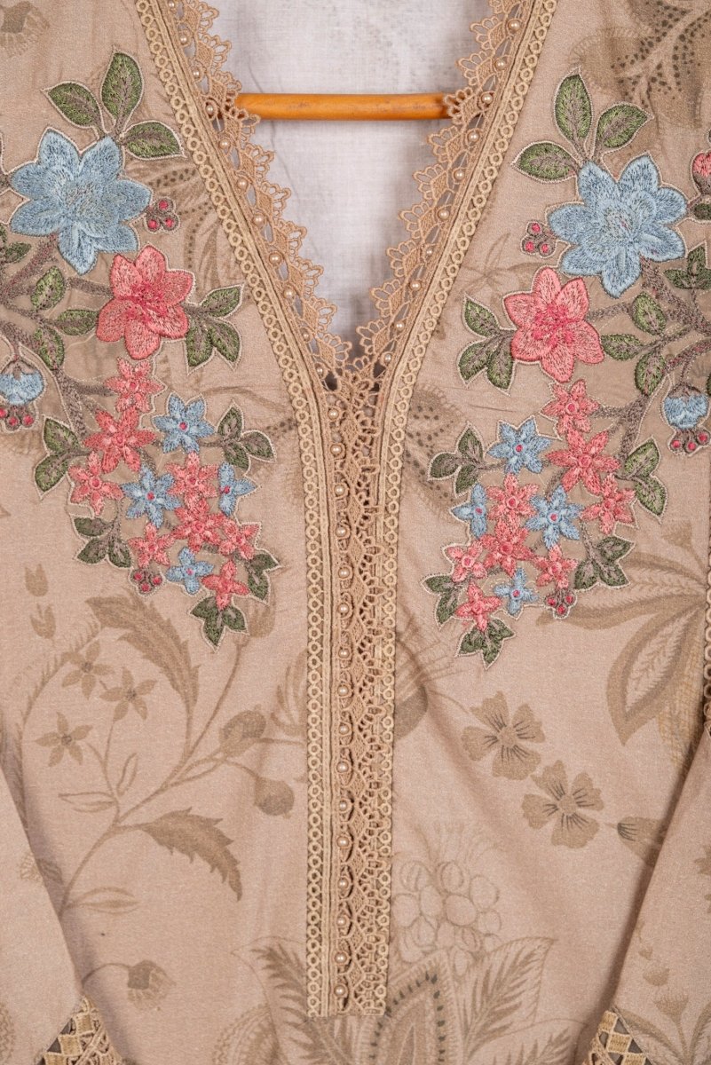 Maria B M Prints Cambric Suit 3A Mar133-Designer dhaage