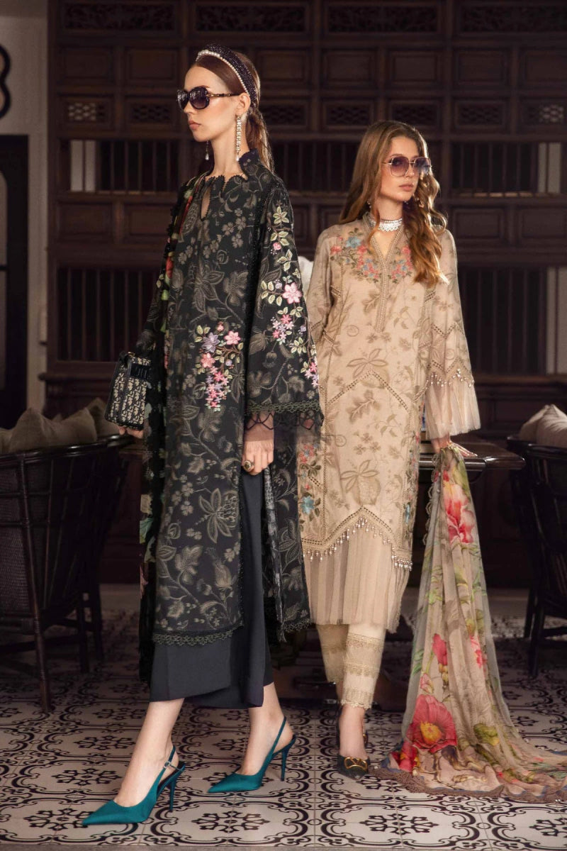 Maria B M Prints Cambric Suit 3A Mar133-Designer dhaage
