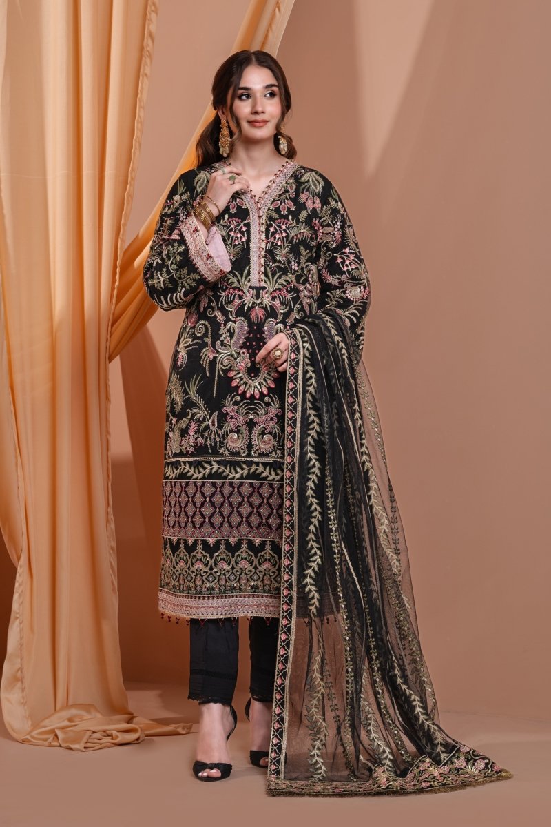 Mihrimah Embroidered Net Pakistani Party Wear MIH68-Designer dhaage