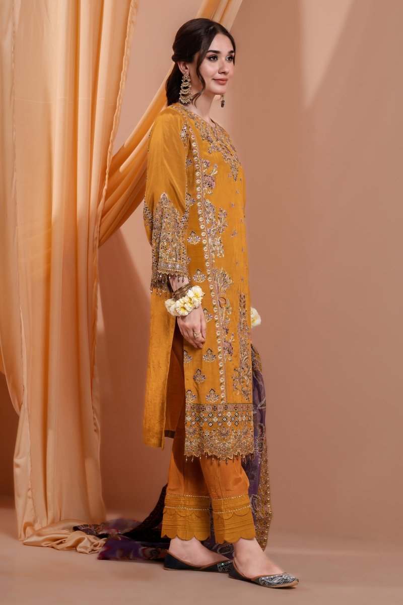 Mihrimah Luxury Raw Silk Pret MIH71 - Designer dhaage