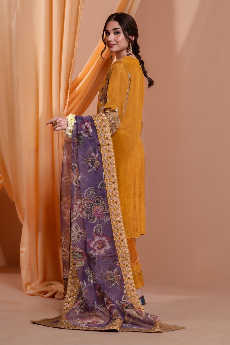 Mihrimah Luxury Raw Silk Pret MIH71 - Designer dhaage