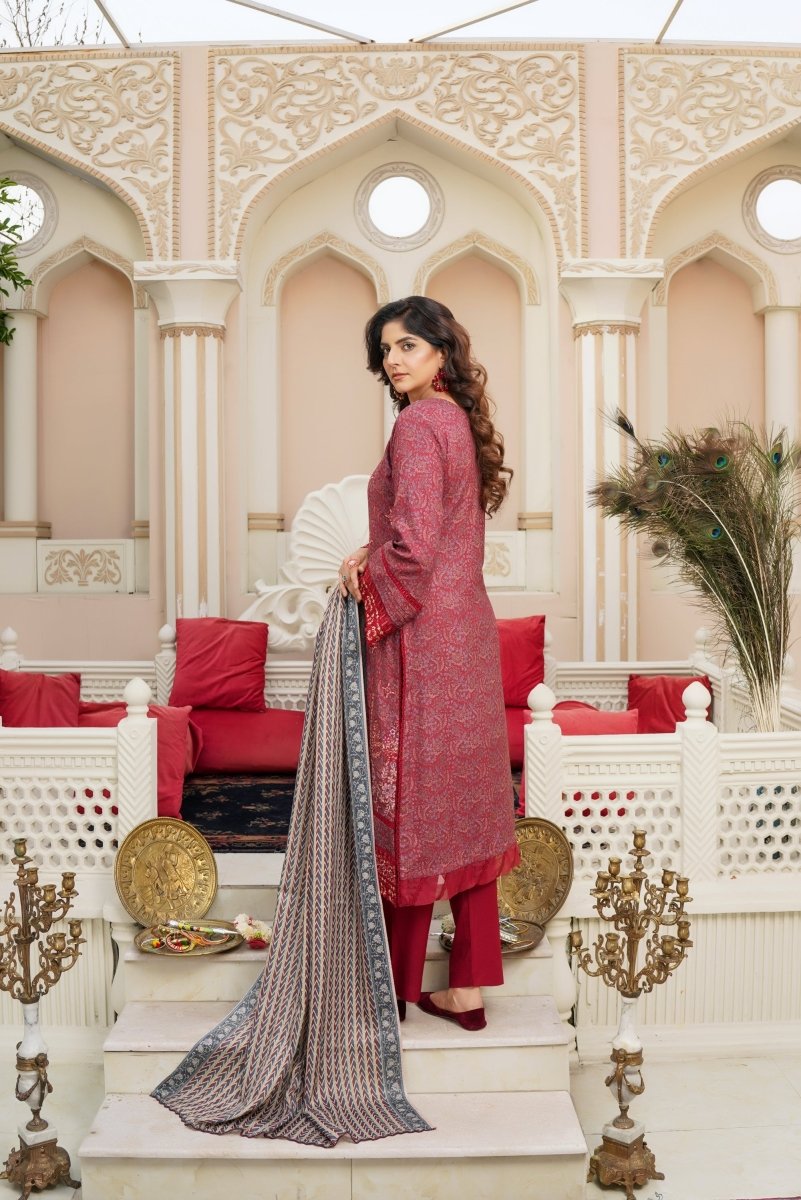 Munira Dhanak 3 Piece Pakistani Suit MUN580 - Designer dhaage