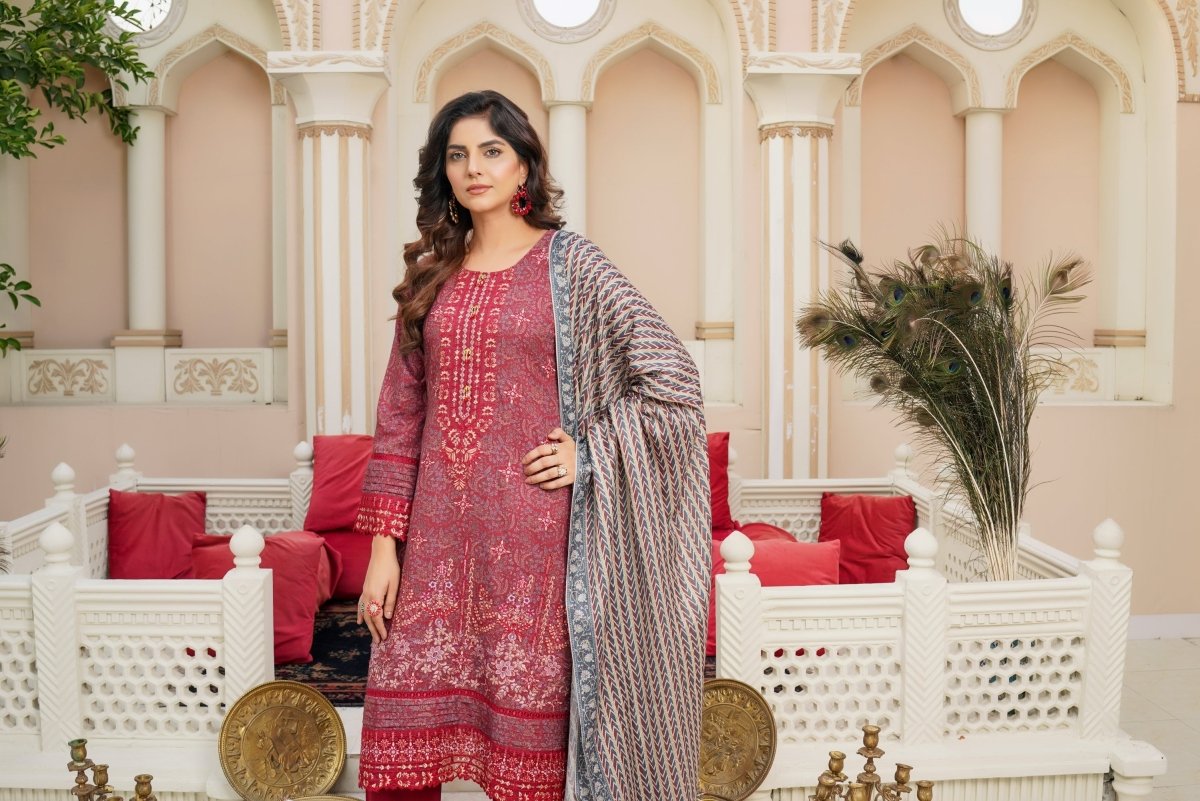 Munira Dhanak 3 Piece Pakistani Suit MUN580 - Designer dhaage