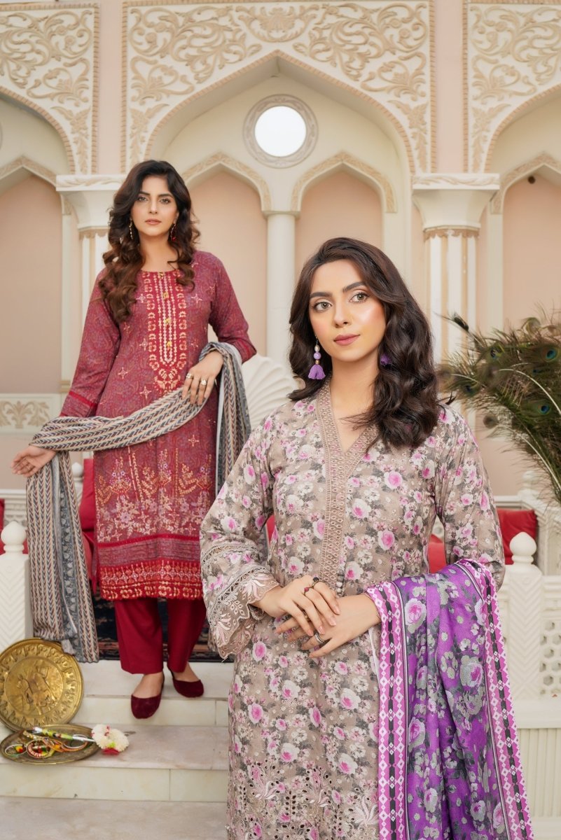 Munira Dhanak 3 Piece Pakistani Suit MUN581 - Designer dhaage