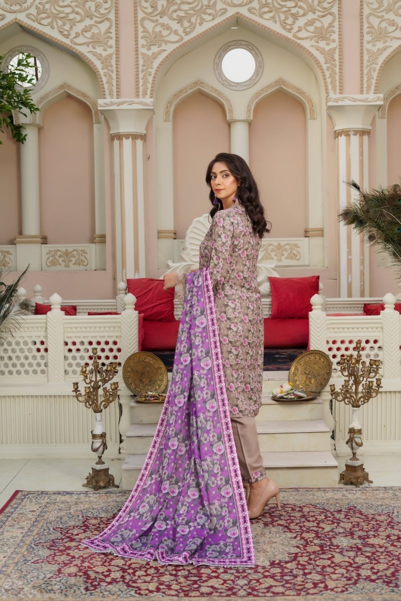 Munira Dhanak 3 Piece Pakistani Suit MUN581 - Designer dhaage